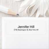 ホワイトプロフェッショナルエレガントシンプルモダン ラベル (インサイチュ)