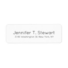 ホワイトプロフェッショナルエレガントシンプル ラベル