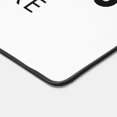 ホワイトプロフェッショナル会社ビジネスロゴ&文字 デスクマット (コーナー)