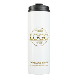 ホワイトプロモエレガントーション会社のビジネスロゴ タンブラー