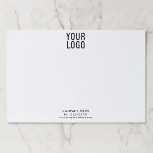 ホワイトプロモミニマルンプションビジネスロゴ ペーパーパッド