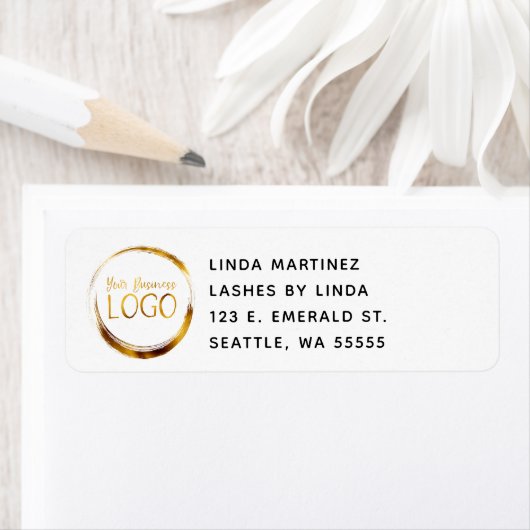 ホワイトプロモーションの円ビジネスロゴ ラベル (インサイチュ)