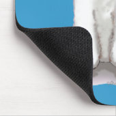 ホワイトプードルインレッドボウズポートレートマウスパッド マウスパッド (コーナー)