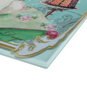 ホワイトプードルカップケーキティーパーティー カッティングボード (角)