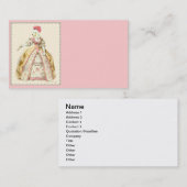 ホワイトプードルマリーアントワネット名刺 名刺 (正面/裏面)