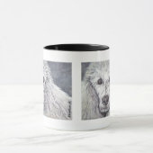 ホワイトプードル マグカップ (中央)