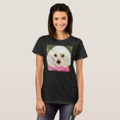 ホワイトプードル Tシャツ (正面フル)