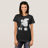 ホワイトプードル Tシャツ (正面フル)