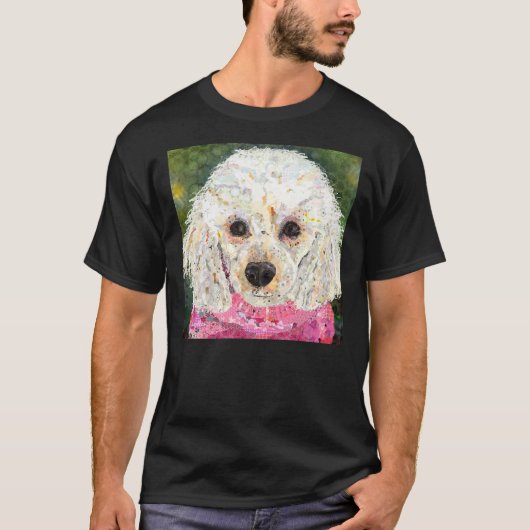 ホワイトプードル Tシャツ (正面)
