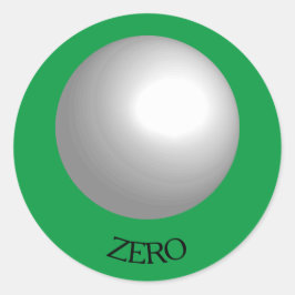 ホワイトプールボールカスタムステッカー ラウンドシール