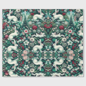 ホワイトヘアIIホリデーギフトラップ ラッピングペーパー (フラット)