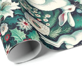 ホワイトヘアIIホリデーギフトラップ ラッピングペーパー (ロールコーナー)