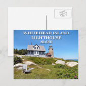 ホワイトヘッドアイランドライトハウスメインポストカード ポストカード (正面/裏面)
