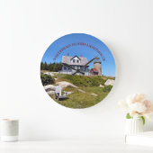 ホワイトヘッドアイランドライトハウスメインラウンドクロック ラージ壁時計 (ホーム)