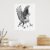 ホワイトヘッドグリフィン ポスター (キッチン)