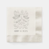 ホワイトヘブン紙カクテルナプキンス 縁ありカクテルナプキン (正面)