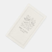 ホワイトヘブン結婚ズベージュ色ディナー紙ナプキンス (コーナー)