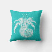 ホワイトヘミットカニバーラップルック付きアクア クッション (裏面)