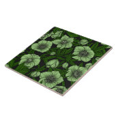 ホワイトヘレボレス葉ズ タイル (側面)