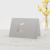 ホワイトヘロンが禅を脱ぐ カード (黄色い花)