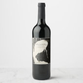 ホワイトヘロンウィンターウェディングお祝い披露宴 ワインラベル (正面)