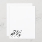 ホワイトヘロンヴィンテージデザインイタリアン紙 (正面/裏面)