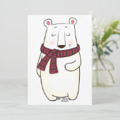 ホワイトベアのホリデーカード シーズンカード (スタンド正面)