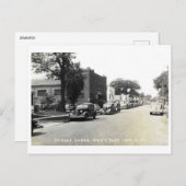 ホワイトベアレイクMNミネソタメインセントヴィンテージスタイル ポストカード (正面/裏面)