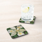 ホワイトベアレスアイリス開花フローラ コースター (右側)