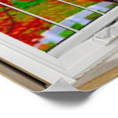 ホワイトベイウィンドウ幻想秋のシーン ポスター (角)