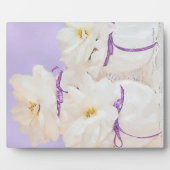 ホワイトベゴニアススティルライフ写真プラーク フォトプラーク (正面)