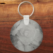 ホワイトベゴニア キーホルダー (正面)