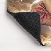 ホワイトベビーカーフインバーンドストール マウスパッド (コーナー)