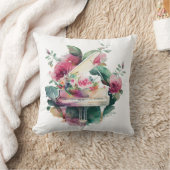 ホワイトベビーグランドピアノウォーターカラー クッション (ブランケット)