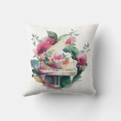 ホワイトベビーグランドピアノウォーターカラー クッション (裏面)