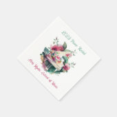 ホワイトベビーグランドピアノリサイタル スタンダードカクテルナプキン (角)