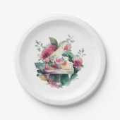 ホワイトベビーグランドピアノリサイタル ペーパープレート (正面)