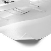 ホワイトベビーグランドピアノ フォトプリント            (角)