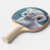 ホワイトベビーライオンクブファンタジー 卓球ラケット (正面アングル)