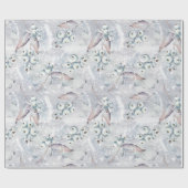 ホワイトベリー雪のシ葉ーン、冬 ラッピングペーパー (フラット)