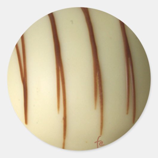 ホワイトベルギーチョコレート ラウンドシール (正面)