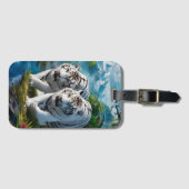 ホワイトベンガルタイガースバイザストリーム ラゲッジタグ (正面横)