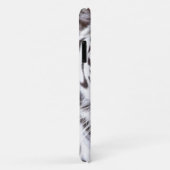 ホワイトベンガルトラ写真の名前の追加 |黒 Case-Mate iPhoneケース (裏面/右)