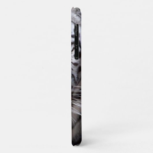 ホワイトベンガルトラ写真の名前の追加 |黒 Case-Mate iPhoneケース (裏面/左)