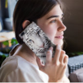 ホワイトベンガルトラ写真の名前の追加 |黒 Case-Mate iPhoneケース