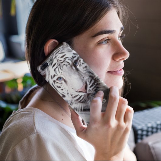 ホワイトベンガルトラ写真の名前の追加 |黒 Case-Mate iPhoneケース