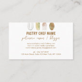 ホワイトベーカリー素朴ケーキの装飾 名刺 (裏面)