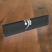 ホワイトベースクレフ、 音符記号 デスクネームプレート (側面)