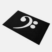 ホワイトベースクレフ、 音符記号 ドアマット (アングル)