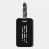 ホワイトベースクレフ、 音符記号 ラゲッジタグ (裏面縦)